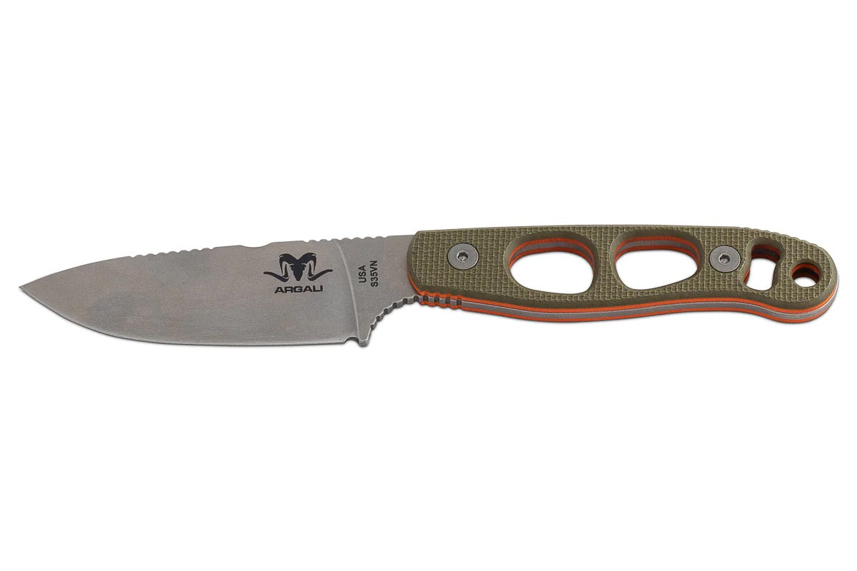 ARGALI Serac Knife with First Lite Fusion sheath