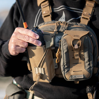 FHF Gear RINO Radio/GPS Pouch in Coyote Brown